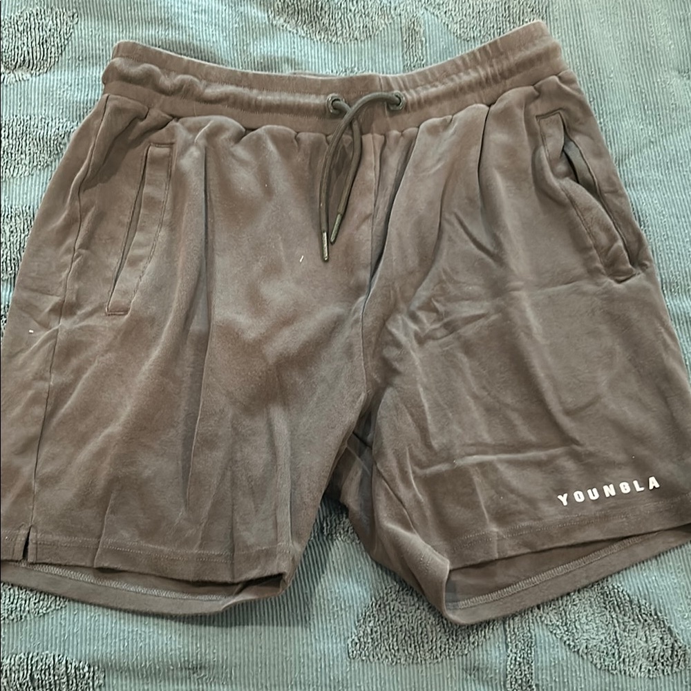 YoungLA Men's Dark Green The Perfect Shorts XL